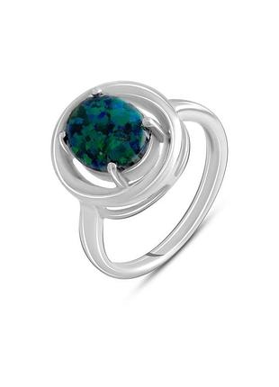Срібне кільце з опалом 1.003ct (17 см розмір) 2125501