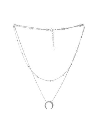 Серебряное колье без камней (400-450мм размер) 2052937