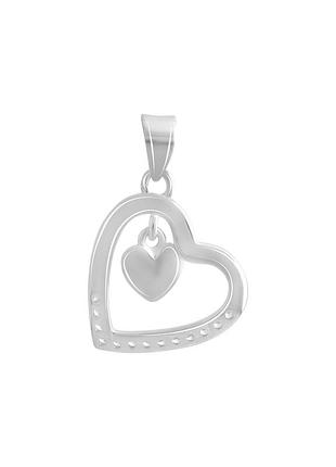 Серебряная подвеска с фианитами (2138983)