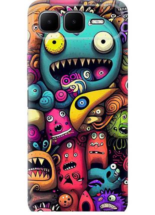 Чехол силиконовый на телефон infinix smart 10 plus cмешные монстры "5549u-4108-58250"
