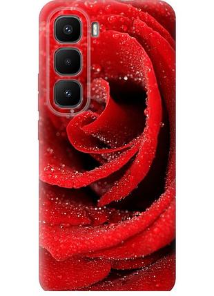 Чехол силиконовый на телефон infinix hot 60 pro+ красная роза "529u-4125-58250"