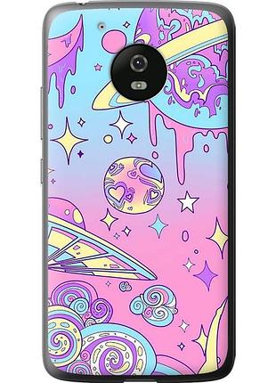 Чехол силиконовый на телефон motorola moto g5 розовая галактика "4146u-832-58250"