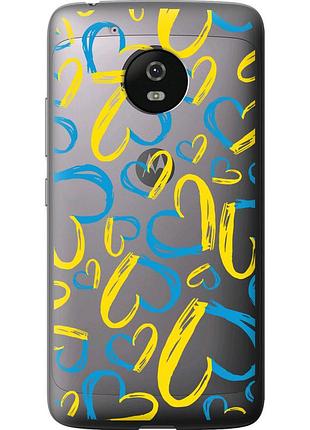 Чехол силиконовый патриотический на телефон motorola moto g5 сердца ua "5292u-832-58250"