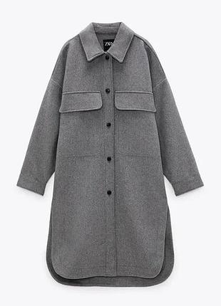 Пальто рубашка zara