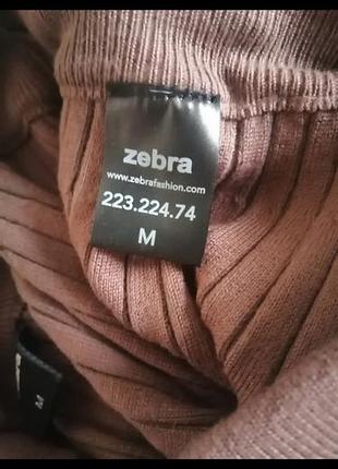 Коричнева спідниця в складку zebra 2