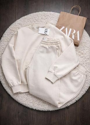 Костюм для дівчинки зара zara джогери штани світшот кофта