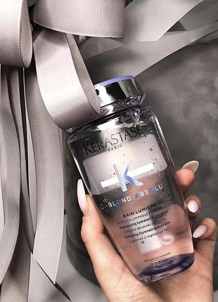 Увлажняющий шампунь для светлых и мелированных волос kerastase blond absolu bain lumiere