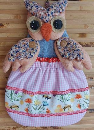 Текстильна кишеня сова