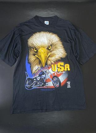 Футболка authentic american cycle label vintage 90s