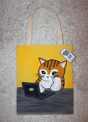 Сумка котик з ноутбуком