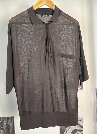 Прозора сорочка-поло massimo dutti для чоловіків