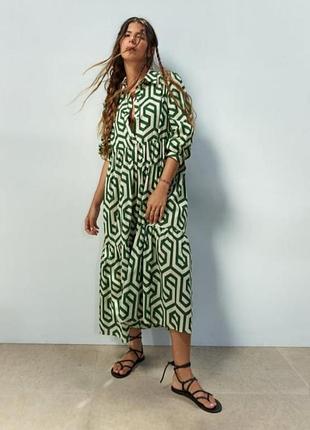 Длинное ярусное платье