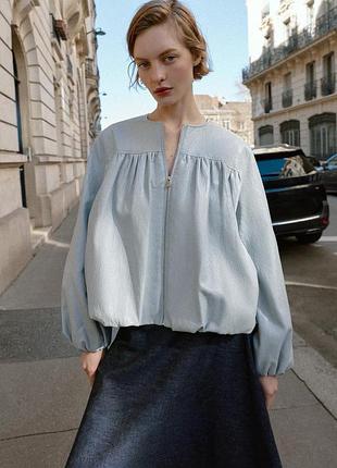 Куртка-балон зі штучної шкіри