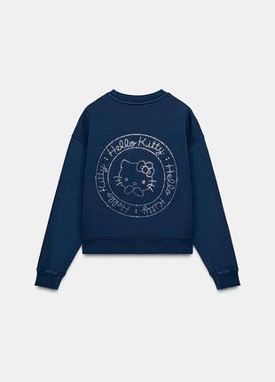 Світшот на флісі zara hello kitty m 2