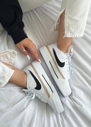Nike court legacy lift white