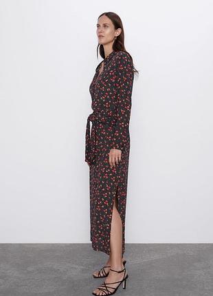 Сукня довга квітковий принт h&m 3