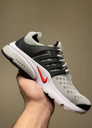 Nike air presto grey black red