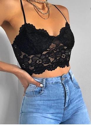 Сетевой топ бюст бюстгальтер левчик черный от zara