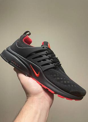 Nike air presto black red
