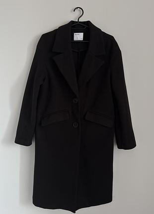 Пальто bershka чорне жіноче xs