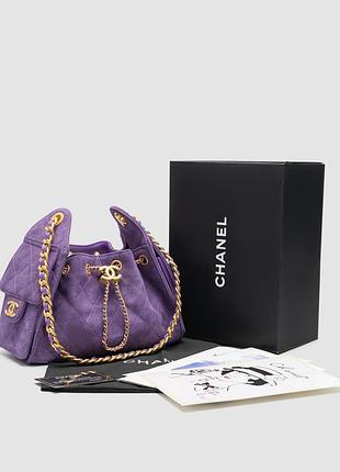 Сумкаl mini handbag suede purple