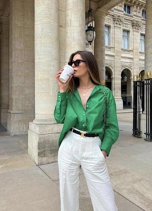 Натуральна сорочка оверсайз