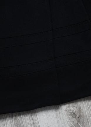Чёрное шерстяное двубортное пальто zara4 фото