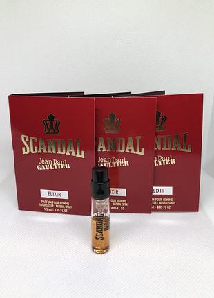 Оригинальный новинка 2026 пробник парфюм scandal pour homme elixir jean paul gaultier