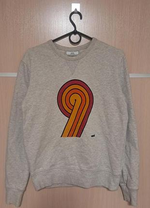 Світшот ami paris alexandre mattiussi sweater womens s gray crewneck pullover sweatshirt