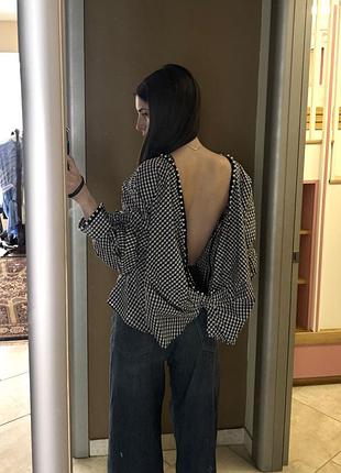 Zara сорочка з відкритою спиною
