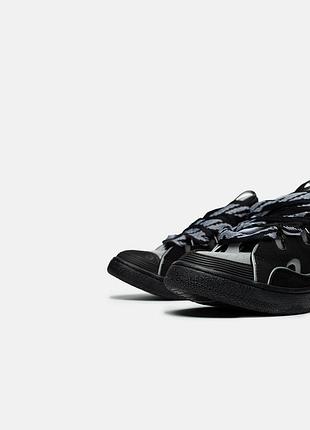 Lanvin curb black reflective 6