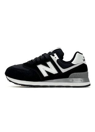 Чоловічі кросівки new balance 574 black white
