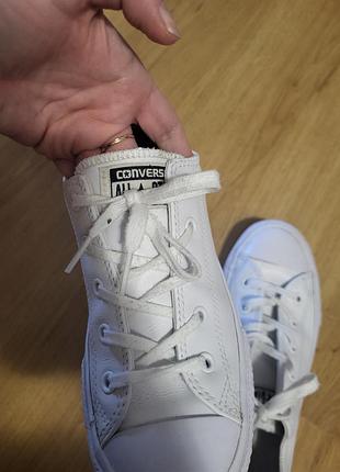 Кожаные кеды converse 4