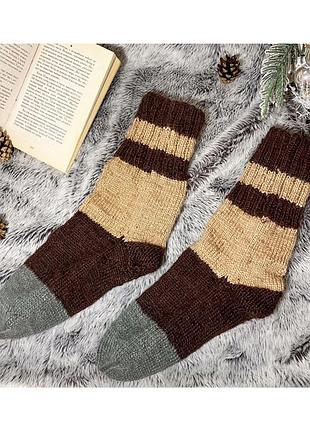 В'язані шкарпетки чоловічі подарунок нові на новий рік теплі стильні