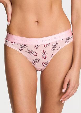 Бавовняні трусики стринги з еластичним поясом victoria’s secret оригінал