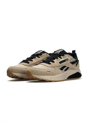 Чоловічі кросівки reebok classic leather hexalite sand black gum