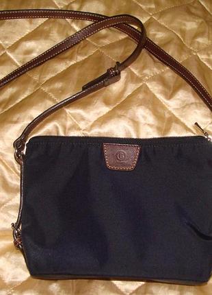 Сумка bogner оригинал кожа и текстиль планшетка