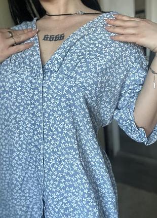 Сукня next petite джинсова розмір 44 з дрібними квітками ❤️ 300 гривень