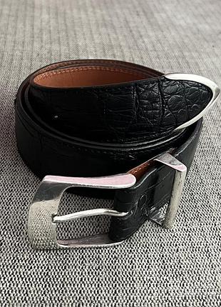 J.w.cooper alligator belt & r.d.m buckle sterling