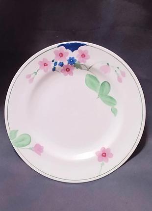 Редкая винтажная тарелка adderley ware (англия), ручная роспись