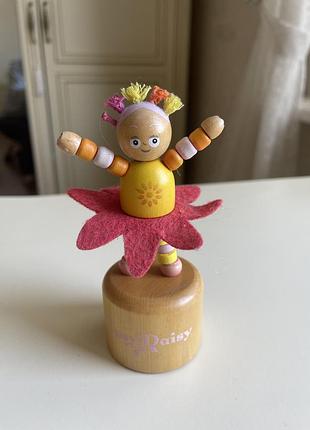 Винтажная деревянная игрушка-вертушка "upsy daisy" (упси дейзи) из детского шоу "in the night garden"