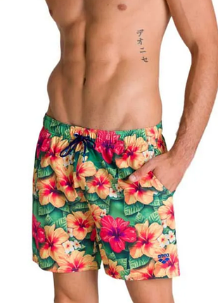 Мужские пляжные шорты arena m sashay boxer golf green