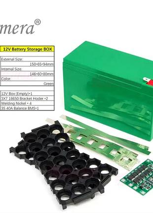 Корпус для складання акумулятора lifepo4 12v 21ah, bms 40a, wh-03s40a для дбж сигналізації