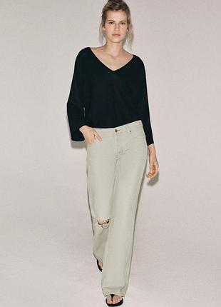 Джинсы zw collection relaxed-fit с низкой посадкой и разрывами