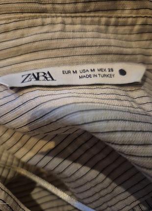 Рубашка zara вискоза 8