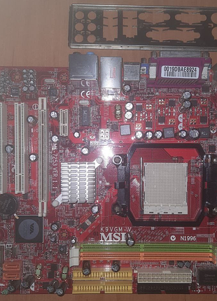 Материнська плата сокет ам2 msi k9vgm-v (ms-7253) тест ок