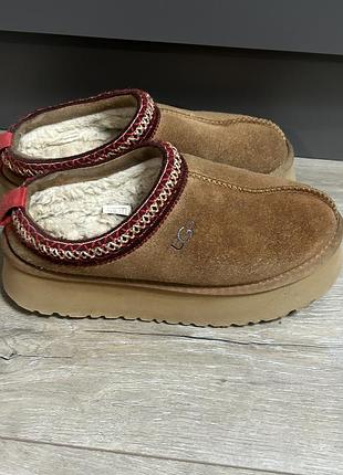 Уггі оригінал укорочені ugg tazz у кольорі chestnut