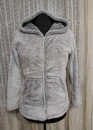Женская толстовка плюшевая, кофта женская пушистая, худи женские теплый размер по наборке s