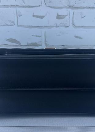 Жіноча чорна міні сумка (срібло) 9