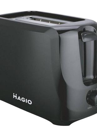 Тостер magio mg-870 650 вт черный